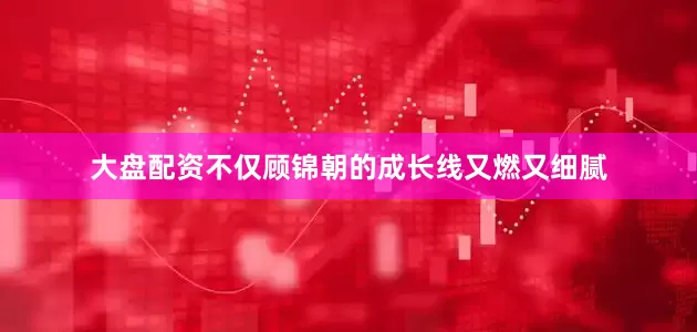 大盘配资不仅顾锦朝的成长线又燃又细腻