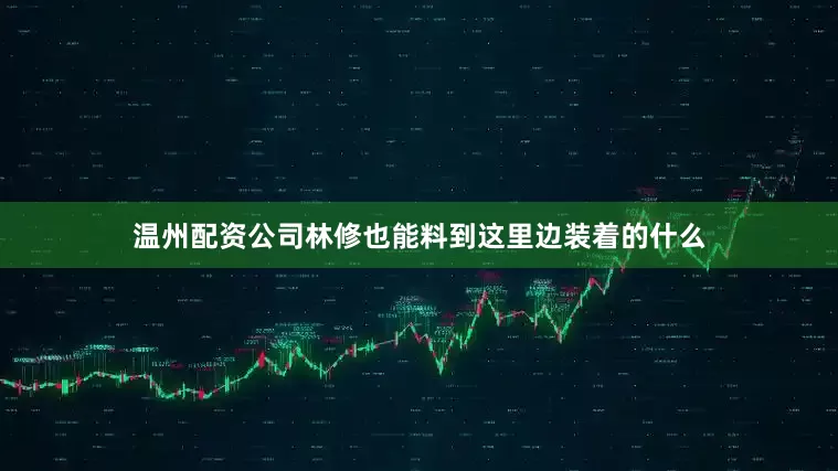 温州配资公司林修也能料到这里边装着的什么