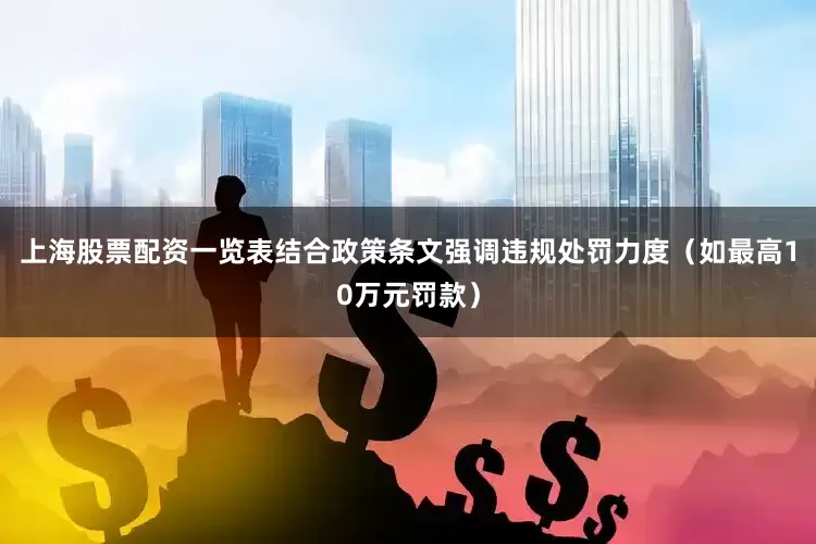上海股票配资一览表结合政策条文强调违规处罚力度（如最高10万元罚款）