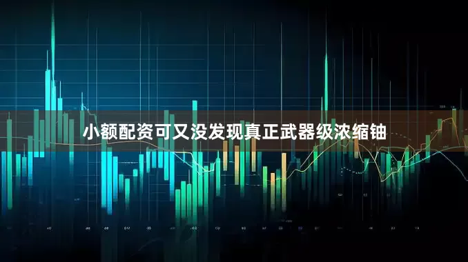 小额配资可又没发现真正武器级浓缩铀